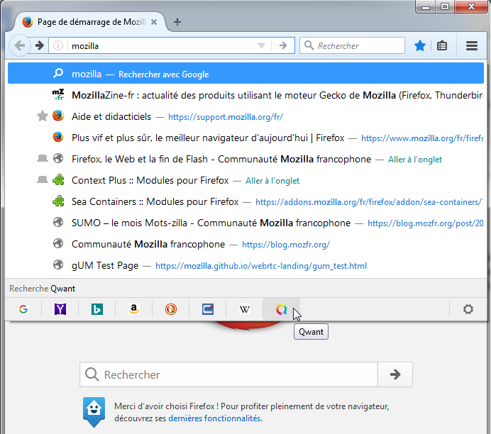 Google Pour Mozilla Firefox