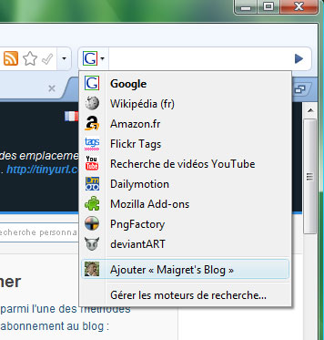 Moteur Recherche Google Firefox