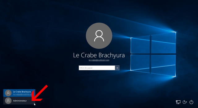 ouvrir compte administrateur windows 10