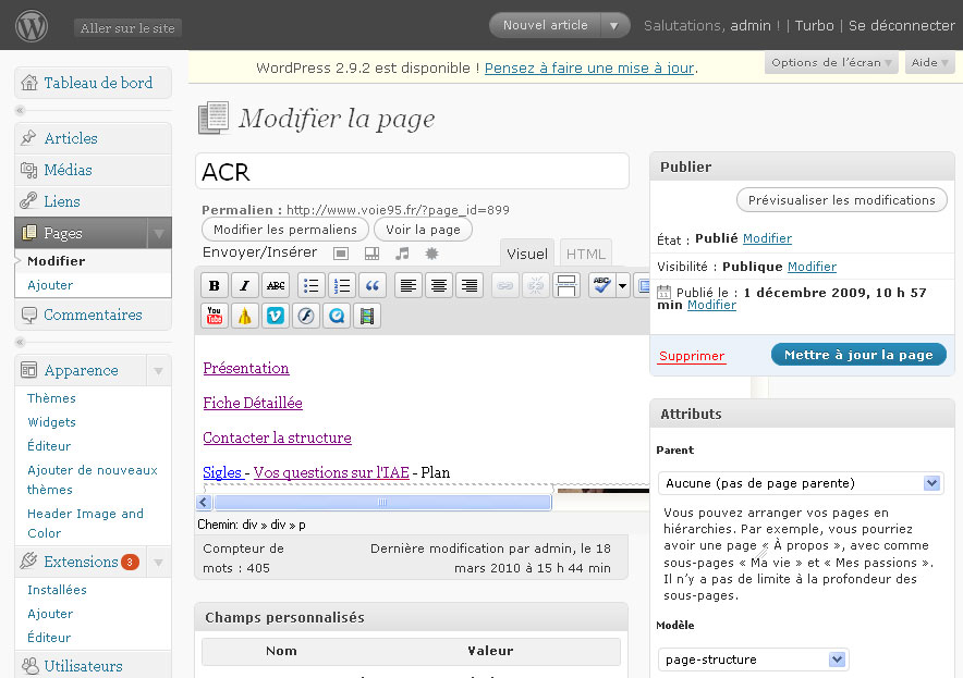 creation d'une page web
