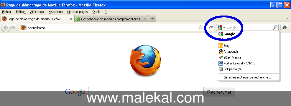 choisir moteur de recherche